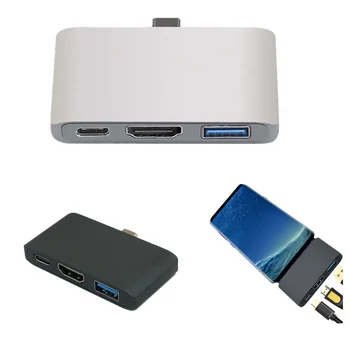 

1Pc Support Dex Mode For Macbook Samsung S8/S9 Nintend Switch PD High Speed USB3.1 Type C Hub To HDMI HDTV Adapter Convertor New