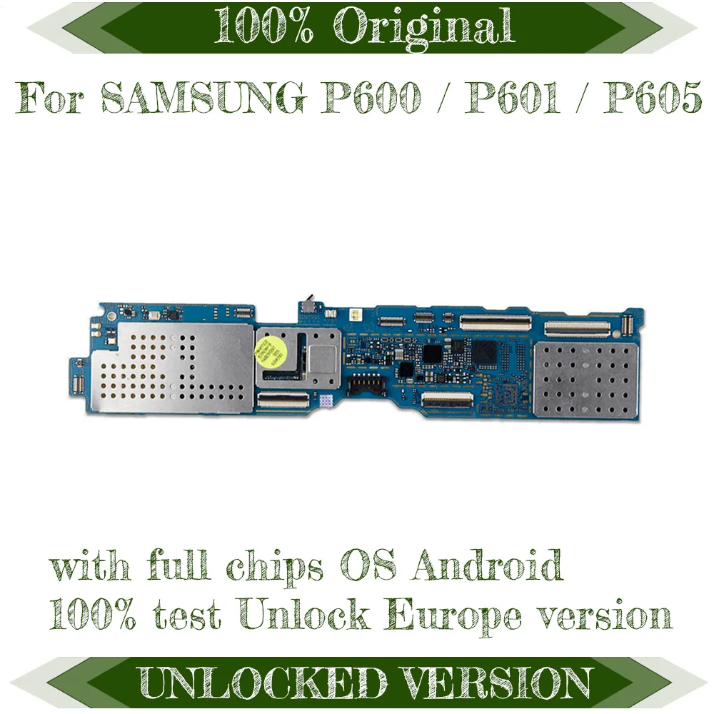 

For Samsung Galaxy Note 10.1 Edition P600 P601 P605 Motherboard Original Unlocked Mainboard Android OS Logic Board With Chips