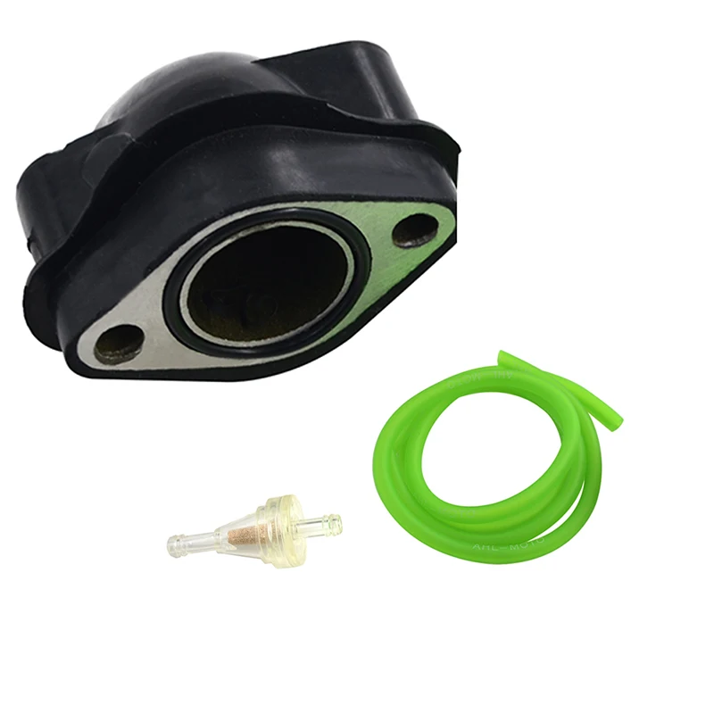 Murah Ahl Motor Karburator Intake Manifold   Tabung Minyak   Filter Bahan Bakar untuk GY6 125 Karburator Pad Plastik Outlet Antarmuka
