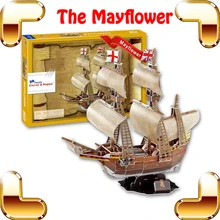 Рождественский подарок Mayflower корабль 3D головоломка навигация флагманская модельная лодка DIY игрушки украшение древнее сосуд бумага построить подарок