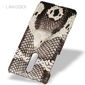 

Wangcangli brand phone case real snake head back cover phone shell For Nokia 8 full manual custom processing