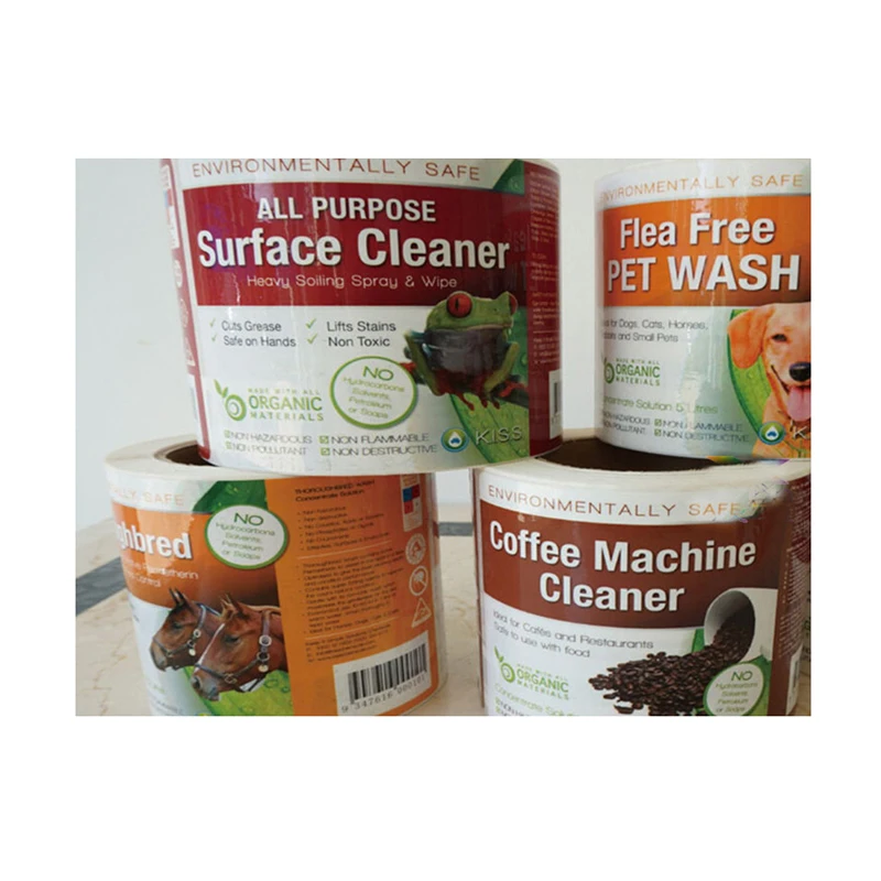

Self Adhesive Sticker PrintingPrinting Waterproof Labels for Detergent , Custom Adhesive Plastic Bottle Labels