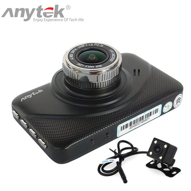 Автомобильный видеорегистратор Anytek X18+ full HD 1080P Novatek 96655 IMX323 с датчиком 140 градусов