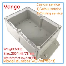 1 шт./лот IP68 водонепроницаемый закачиваемая форма инструмент из АБС-пластика ящик для электронных устройств под водой 260*143*78 мм
