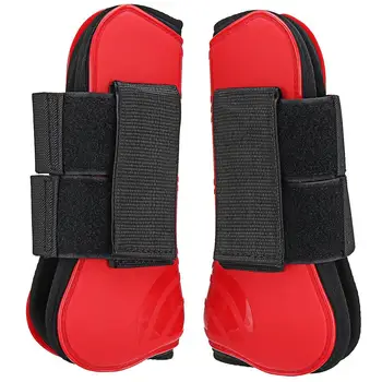 

Durable Horse Guard Tendon Partner Boots Horse Racing PU 4 Colors Riding Fetlock Horse Leg Guard Jump