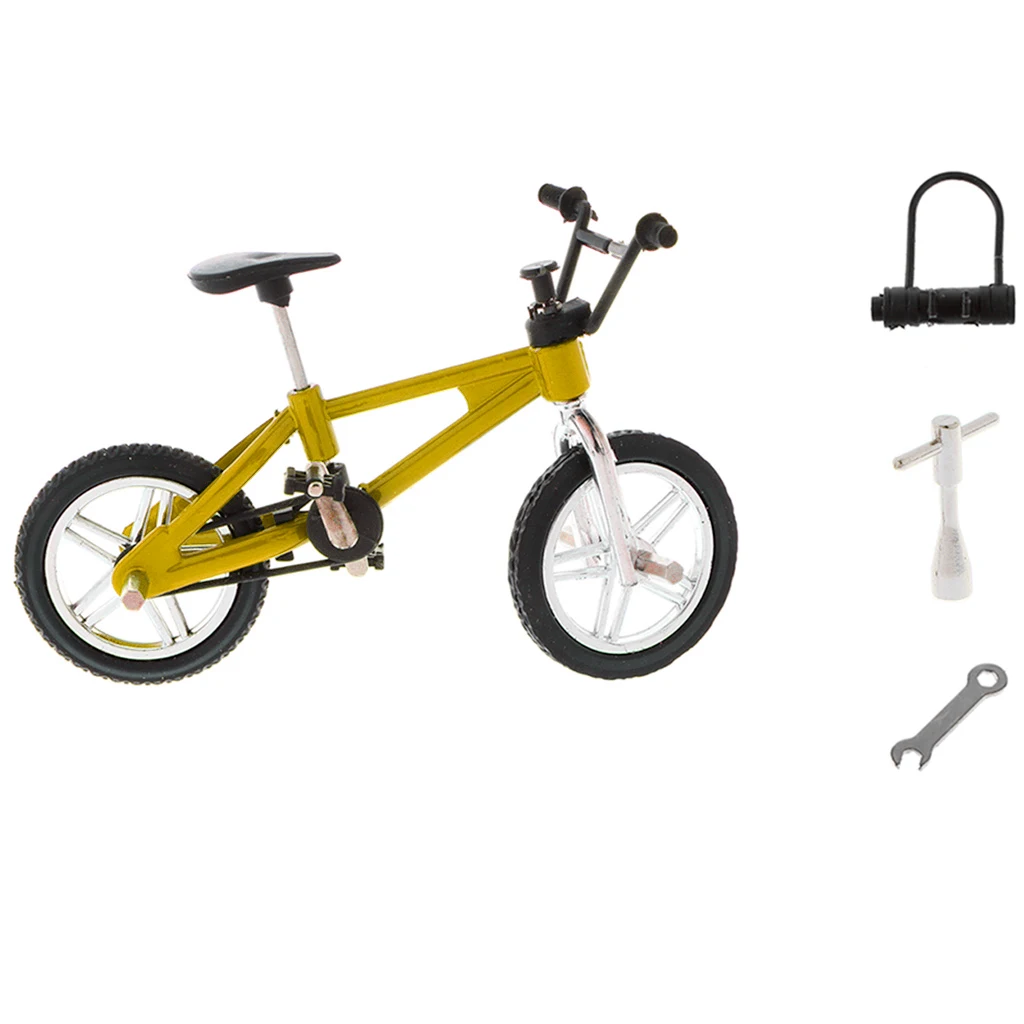 1:24 Miniature Alloy Finger Bike Mountain Bicycle Diecast Vehicle  Model Desk Gadget Toy