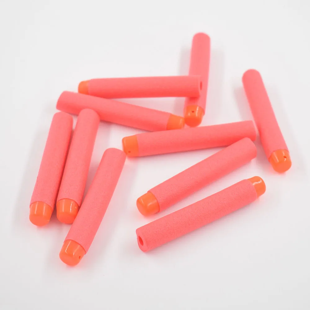 100PcsLot Soft Hollow Hole Head Foam Refill Darts Whistle Sucker Head Bullet Fit for Nerf Gun Soft Bullet Gun (23)