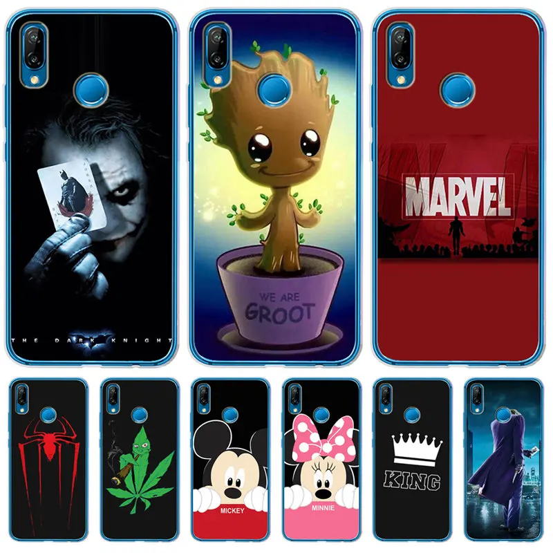 

Luxury Marvel For Huawei Mate 9 10 20 P8 P9 P10 P20 P30 P Smart Lite Plus Pro Cover Case Silicone Coque Etui Women Mouse