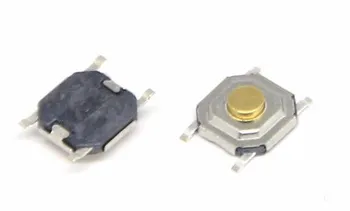 

100PCS tact 4x4x2.0MM (5.2x5.2x2.0mm) 4pins low profile miniature SMT tactile switch Re-flow solderable action force 250GF
