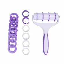 Пластиковый торт Скалка кружева Embosser ролик Набор приборы для украшения выпечки для рельефной отделки тортов резак колеса