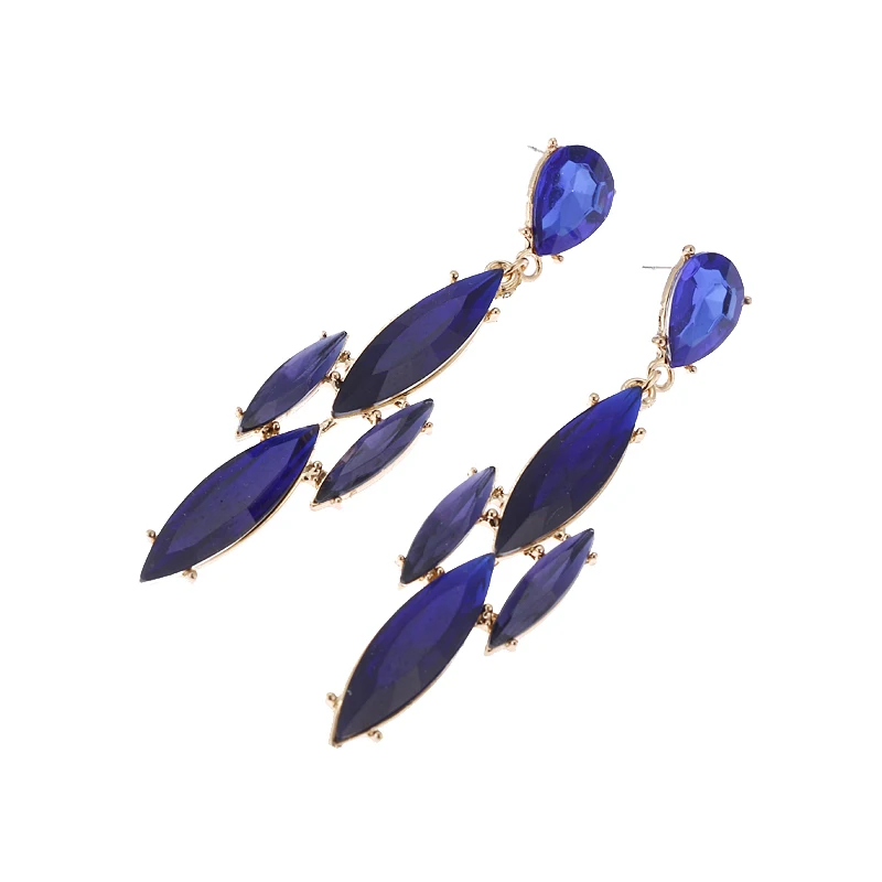 Длинные серьги с кристаллами Yhpup модные Эффектные Bijoux|crystal long earrings|fashion earringslong