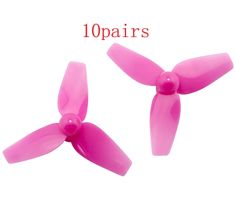 10pairs/lot ABS Diameter 40mm Propeller 3-blades Paddle CW CCW Hole 1mm Prop for Indoor FPV Spare Parts | Игрушки и хобби