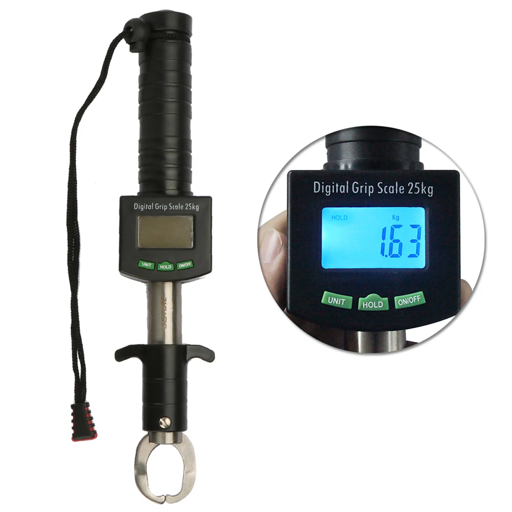 

Goture 3IN1 Digital Scale Fish Lip Grabber Fishing Tackle Grip Gripper With Scale Weight GR22 Water Resistant Scale