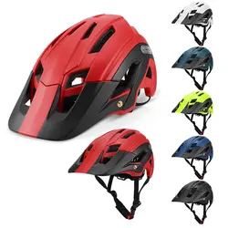 Lixada Открытый 16 вентиляционных отверстий легкий велосипедный шлем со съемным козырьком горный велосипед спортивный защитный шлем