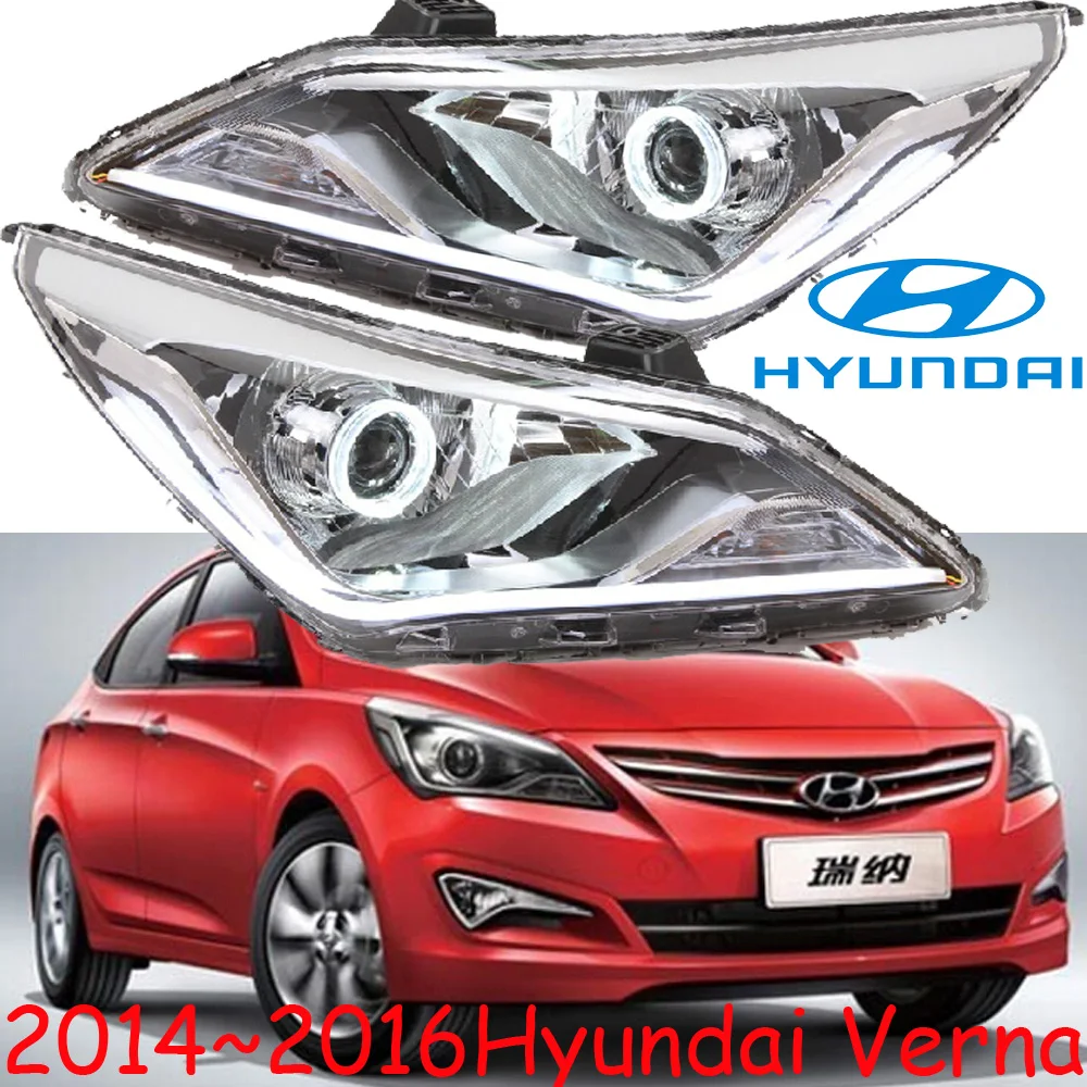 Передние фары Hyunda verna 2011 ~ 2016 (подходят для LHD RHD ) Бесплатная доставка!