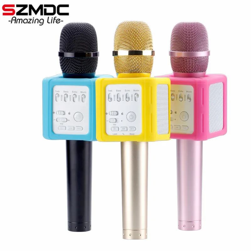 

Original MicGeek Q9S Wireless Karaoke Microphone Stereo Bluetooth KTV Player Smartphone Microphone Speaker Voice Change Mic