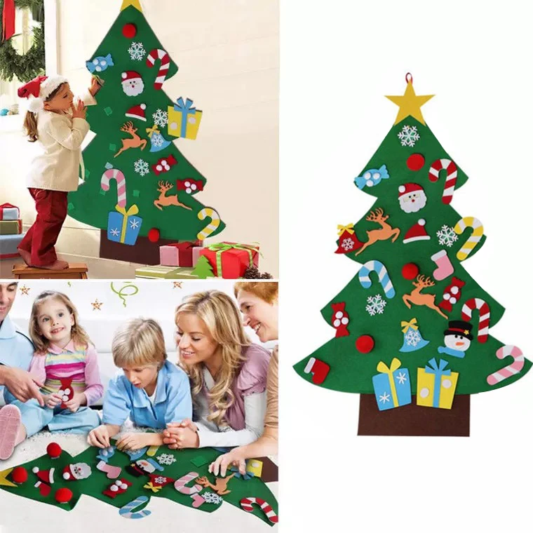 ТМ Дети DIY войлочные елочные украшения Рождественские подвесные украшения домашний декор счастливый год Детский Рождественский подарок Рождество
