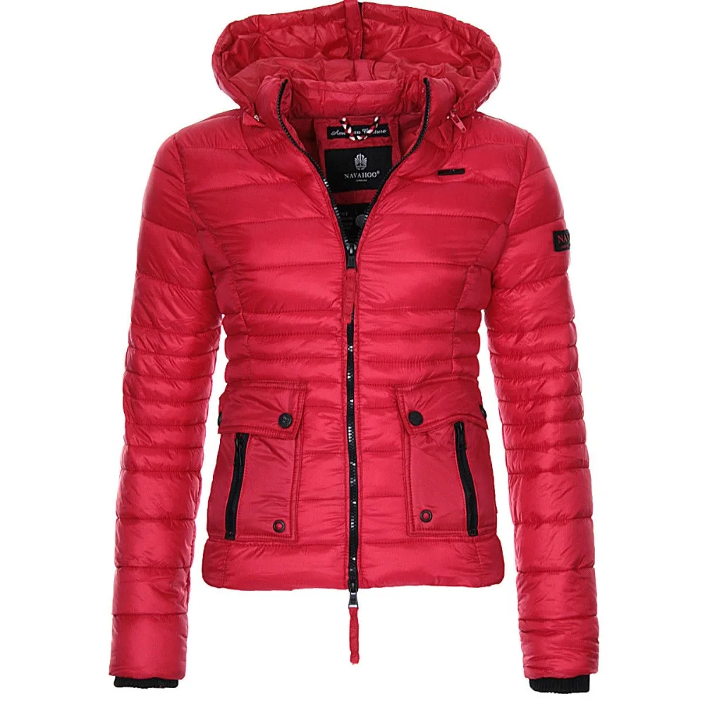 

ZOGAA 2019 New Women Spring Coat Cotton Paddedd Light Warm Overcoat Coat Casual Solid Jacket Women Parkas Outerwear