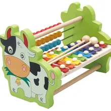 Новая деревянная игрушка компьютерная восьмизвуковая Игрушка развивающая игрушка детская игрушка