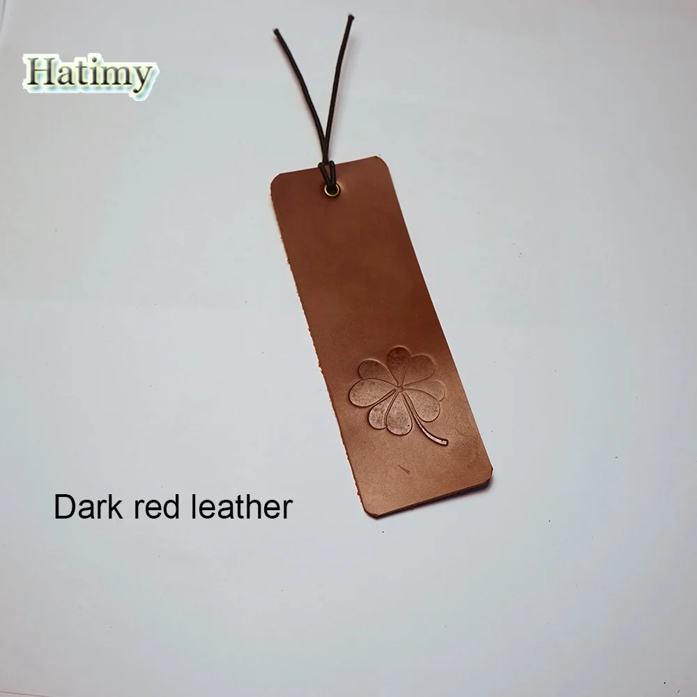 Genuine Leather Bookmark Marque Page Marcador de Livro Bookmarks For Books Clips Stationery Items 3color