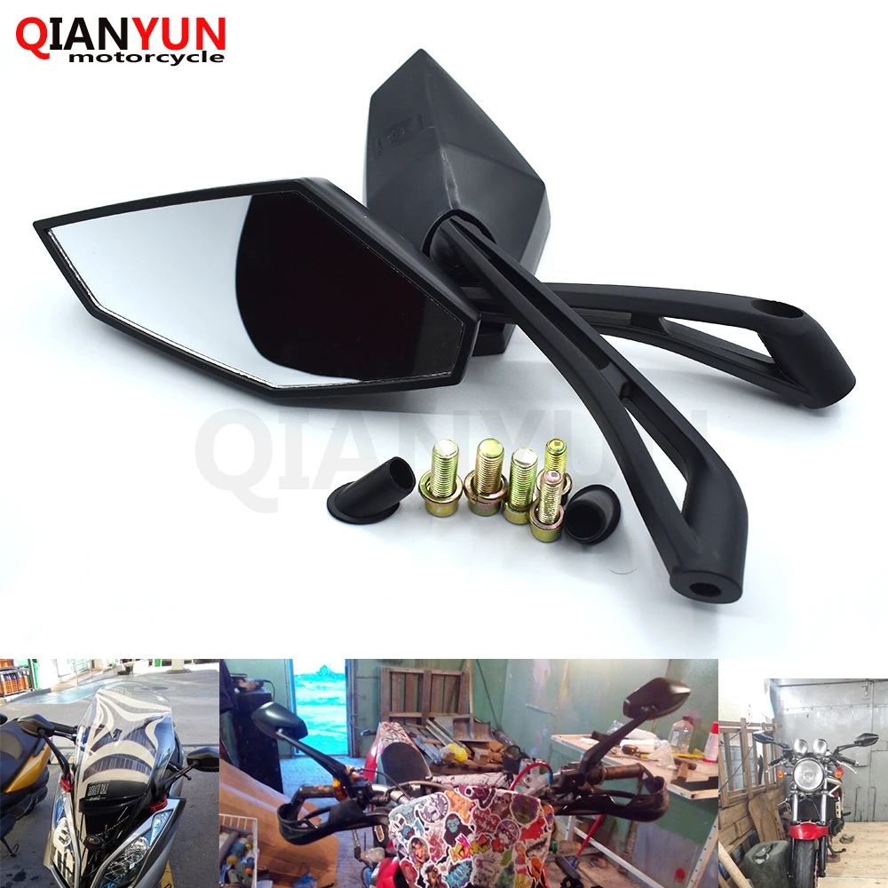 

Universal 8mm 10mm Motorcycle Rearview Mirrors Motorbike Side Mirrors for BMW K1300 K1200R K1200S R1200R R1200S R1200ST R1200GS