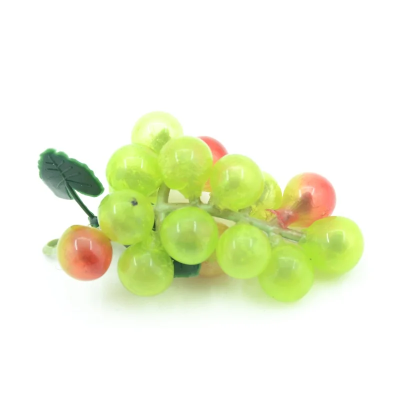 3pcs / 7cm artificial plastic simulation fruit grape wedding decoration home kitchen Christmas gift clip accessories artificial fruits and vegetables artificial grapes