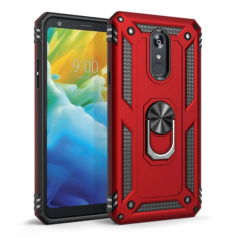 LG K40 case Hard Shell Military Grade Duty Premium Cover with Holder 360/°Rotating Ring Grip Cases for Magnetic Car Mount