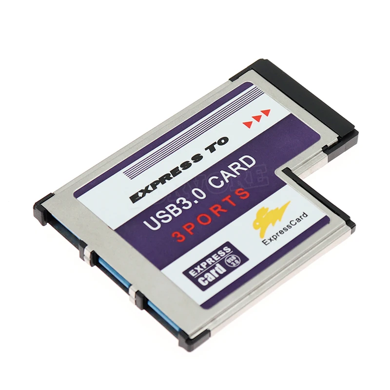 USB Expresscard карта расширения 3 порта USB 3,0 Expresscard 34 54 мм карта расширения expresscard к USB адаптеру USB express Card co