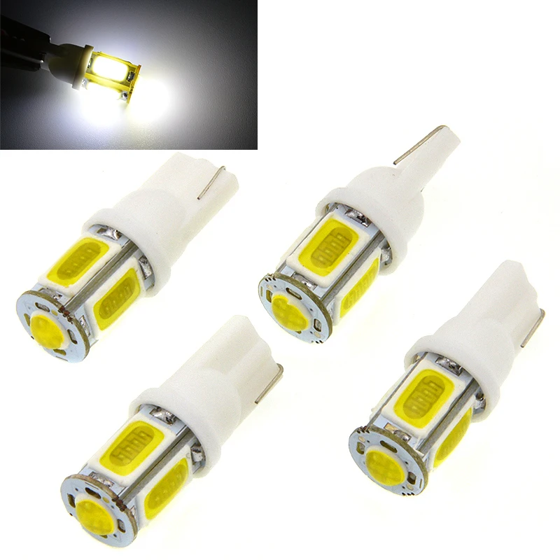 

2x T10 194 168 W5W 360 Degree Wedge COB 5 SMD Led Car Parking Light, Side Marker Light,Backup light