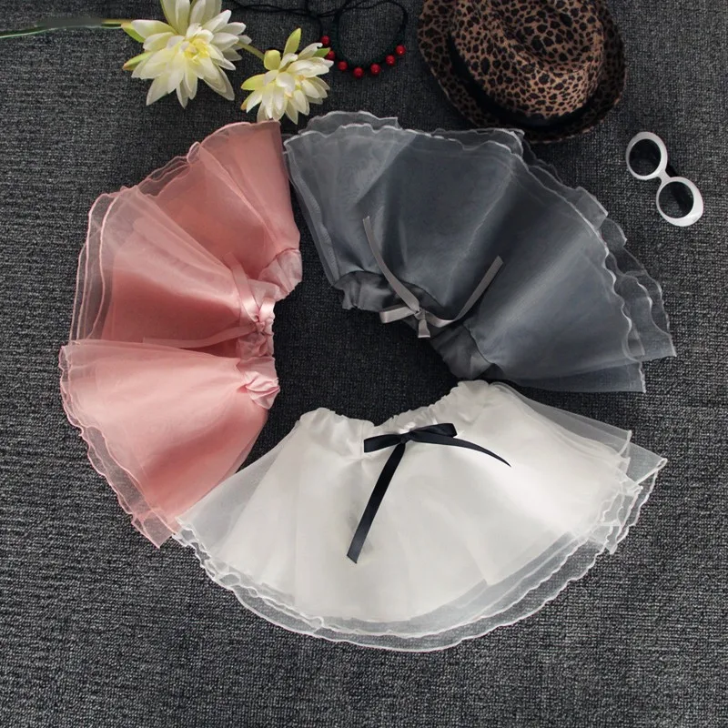 2016 New Arrival Kids Pleated Skirt Half-length Organza Veil Sweet Girl Tutu Skirt On Sale (2)