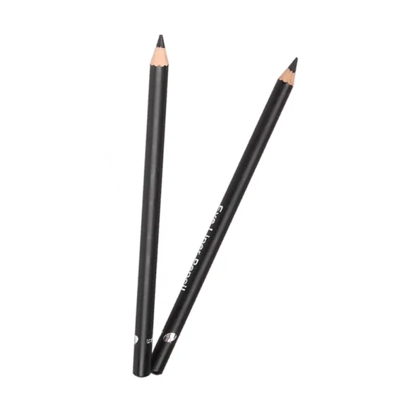 Черный Водонепроницаемый Карандаш для глаз Гладкий косметический макияж 2 шт. карандаш для подводки глаз