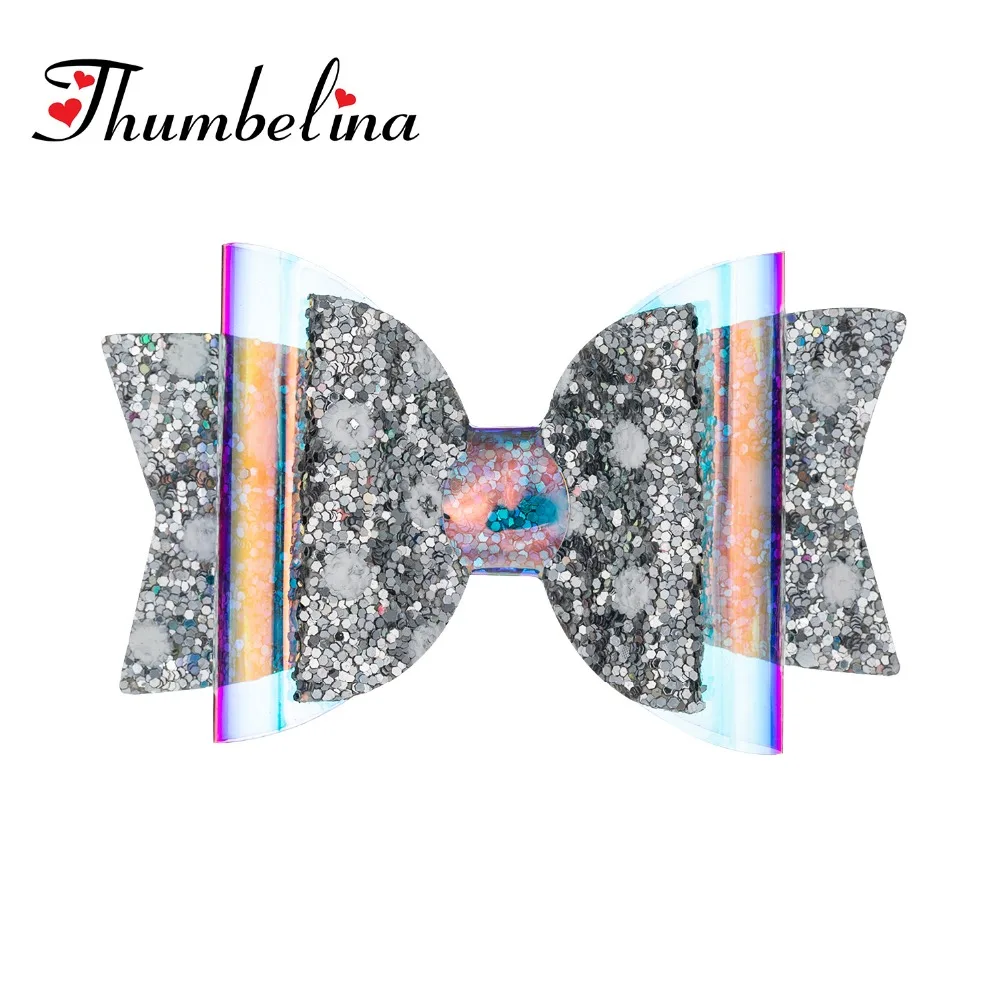 Thumbelina 3 5 дюймов Dot Princess заколки для волос повязки с блестками зажимом