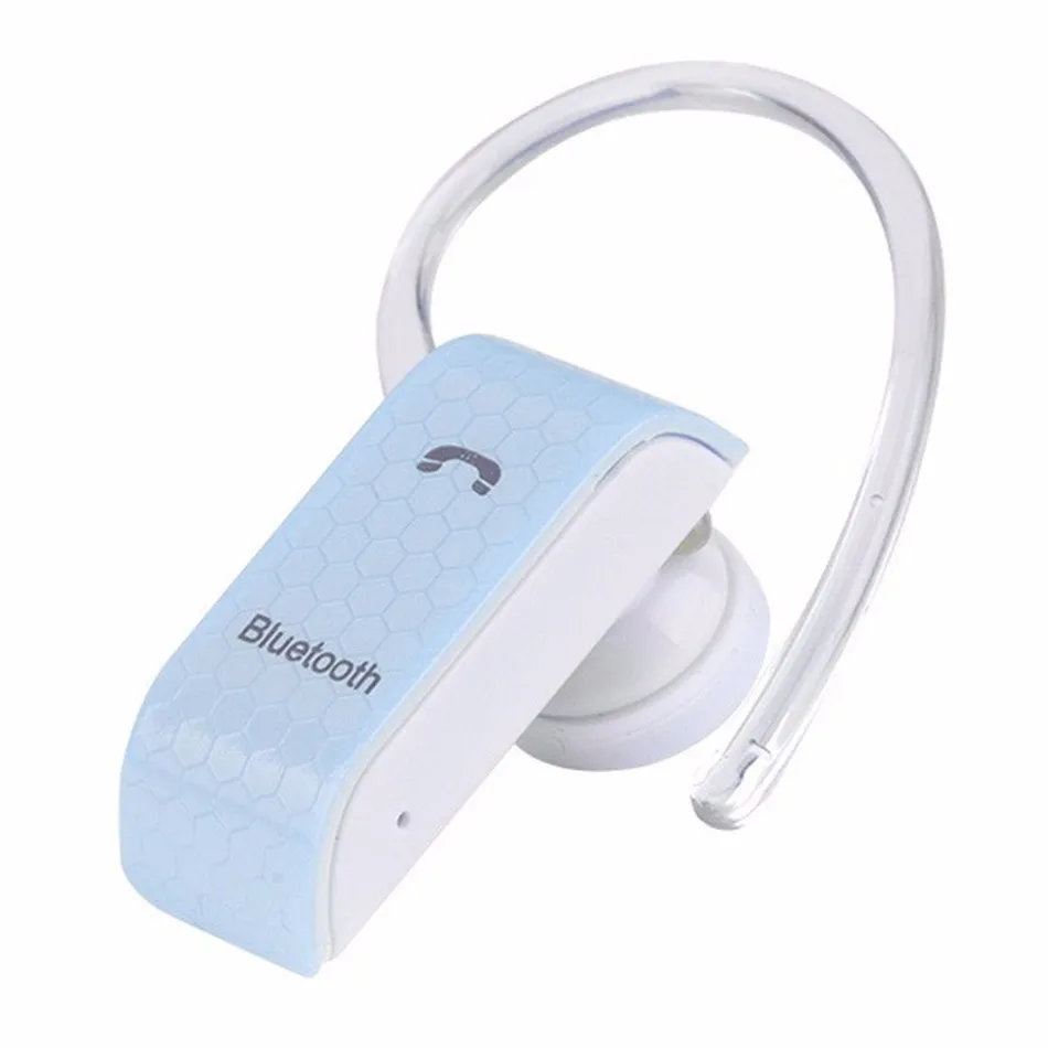 Универсальная Bluetooth гарнитура Handsfree Беспроводные наушники с микрофоном для iPhone для htc для samsung - Цвет: Blue