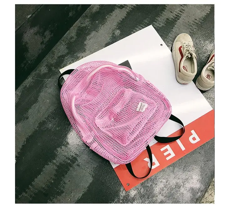 Новые мужские дорожные рюкзаки с сеткой Sen, простая модная детская сумка-портфель, сумка для книг Mochila Infantil Sac Enfant - Цвет: Розовый