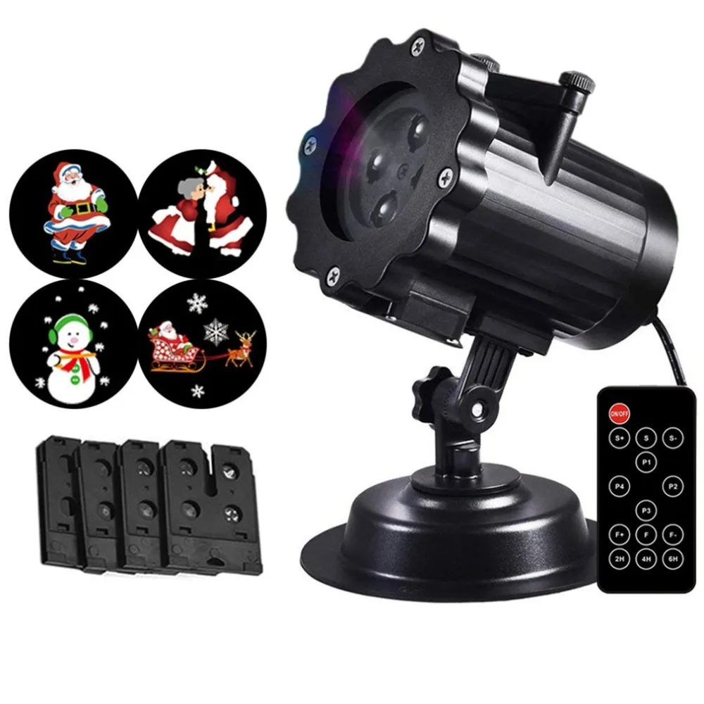 

LED Animated Projector Lights Wireless Remote Control Movie Show for Christmas Halloween Holiday Party New Year EU US Plug
