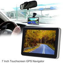 7″ Truck Car GPS Navigator w/ Free Map Auto FM Transmitter Bluetooth Car-charger Touch Screen Music MP3 Player for Automobiles