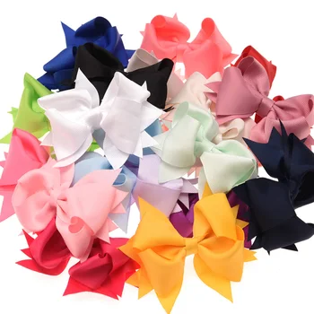 

100pcs Grosgrain Ribbon Bow Big Bowknot Swallow-tailed Bow Flower Hair Accessories Boutique Flower Accessory Without Hair clip