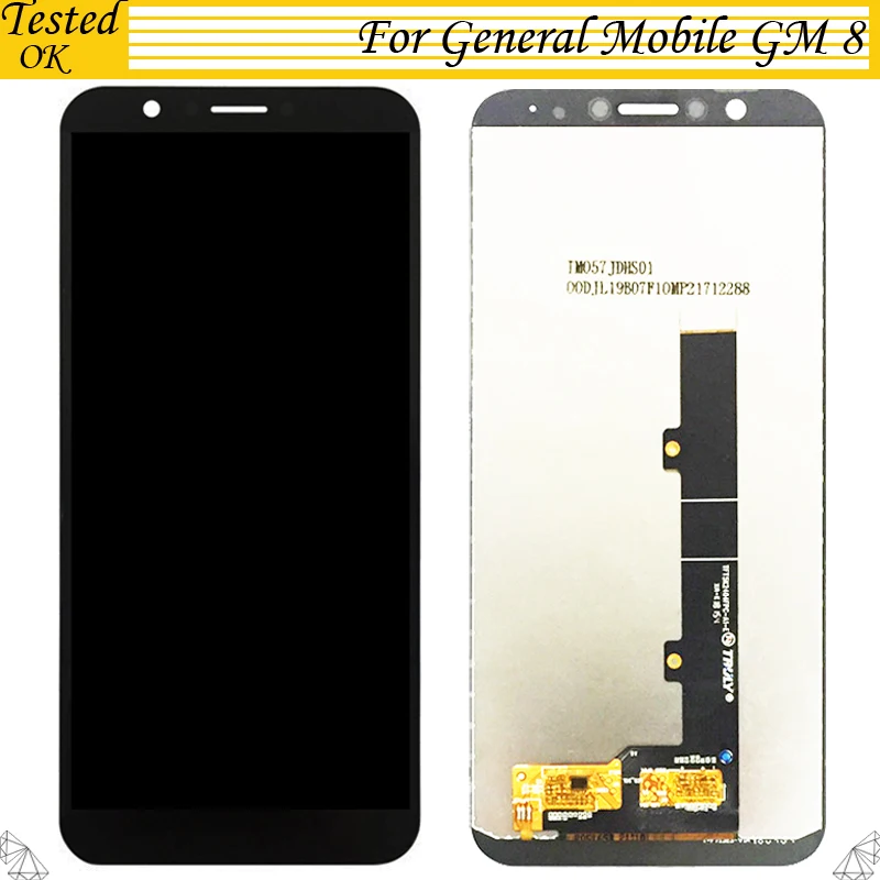 

100% Tested OK For General mobile GM 8 GM8 LCD Display +Touch Screen Digitizer Assembly Replacement Accessories For GM 8 LCD