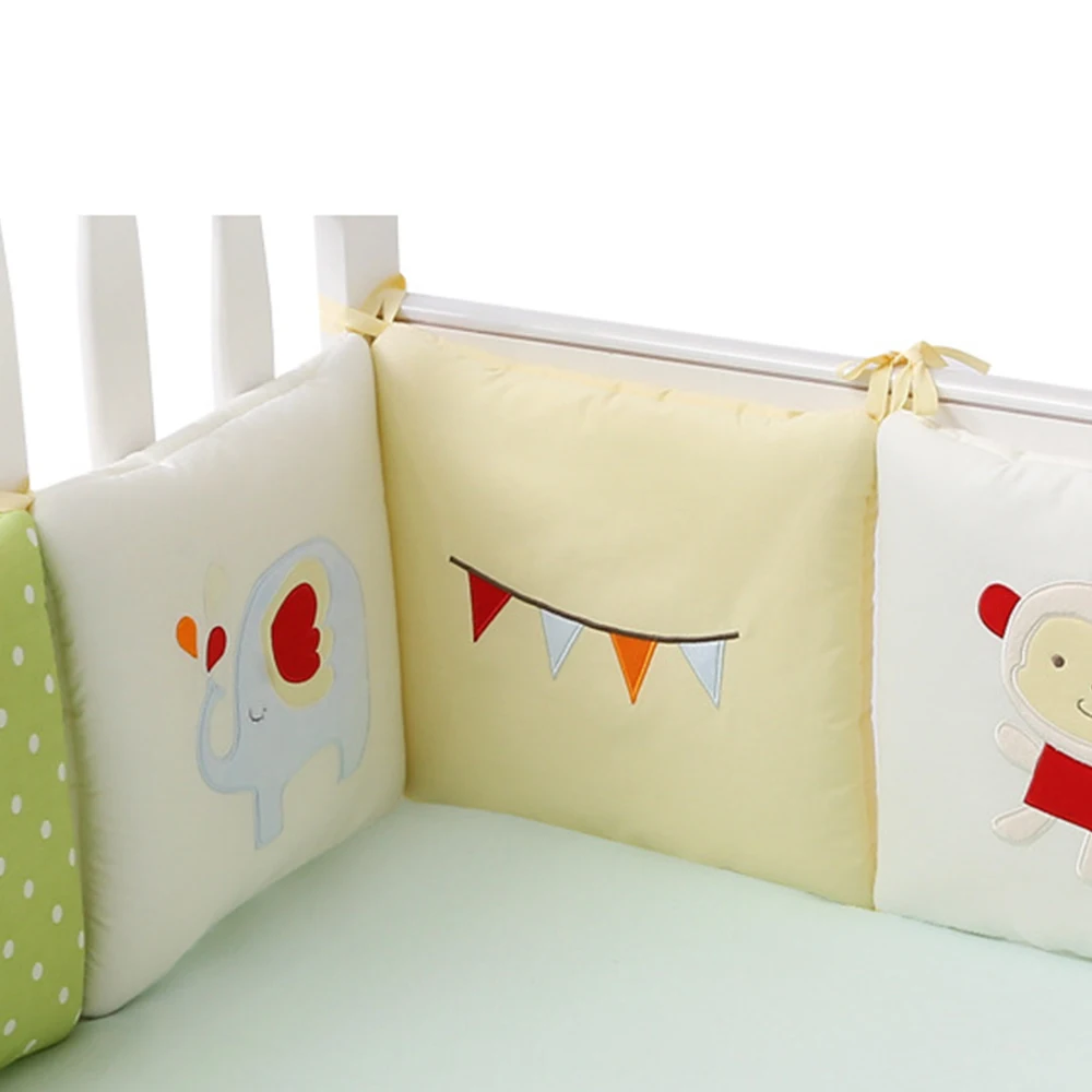Fundamento do Bebê Berço da Criança dos Desenhos Animados para Infantil Lote Bebê Cama Conjunto Newborn Crib Bumper Protector no 6 Pçs - Mod. 204549 16 Cama Cama no Berço Da Criança Dos