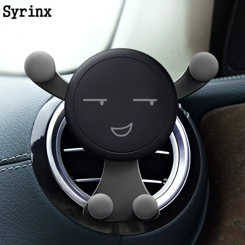 

Holder For Phone In Car Mobile Gravity Air Vent Monut Stand For iPhone X Xiaomi No Magnetic Smartphone Auto Smile Face Support