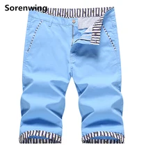Sorenwing шорты мужские шорты облегающие по колено Бермуды мужские высокого качества повседневные мужские шорты размера плюс Прямая поставка 74