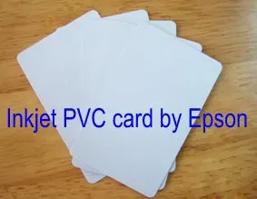 

Dual Double Side Inkjet Printing Blank White 0.76mm Thin Inkjet PVC ID Card by Inkjet Printer 230pcs/lot + + Cardtray 2pcs