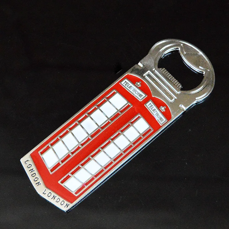 

British characteristics telephone booth souvenirs alloy opener refrigerator