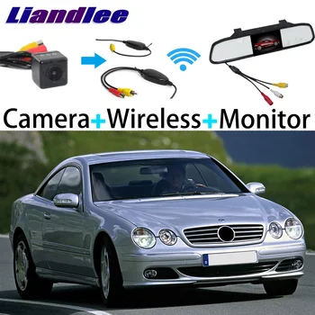 

Liandlee 3in1 Wireless Receiver Mirror Monitor Special Rear View Camera Backup For Mercedes Benz CL Class MB C215 W215 1999~2006