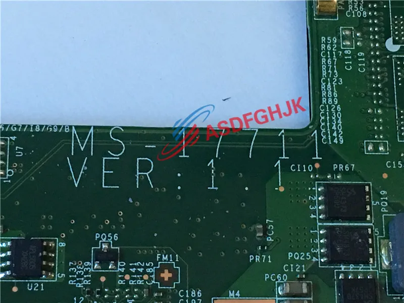Подлинная ноутбук moederbord для Msi GS70 GS70 20D MS 1771 MS-1771 MS-17711 с I5-4200HQ и GTX765M TESED OK
