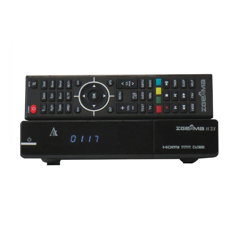 

10pcs Original ZGEMMA H.2S Twin Tuner DVB-S2 + DVB-S2 Dual Core Satellite Receiver Enigma 2 linux OS 2000DMIPS CPU BCM7362