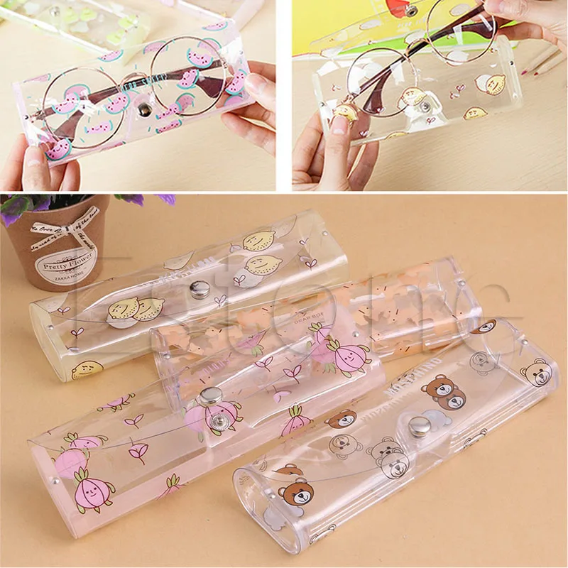 Пластиковый прозрачный Чехол для очков|spectacle case|eyeglass case holdercase spectacles |