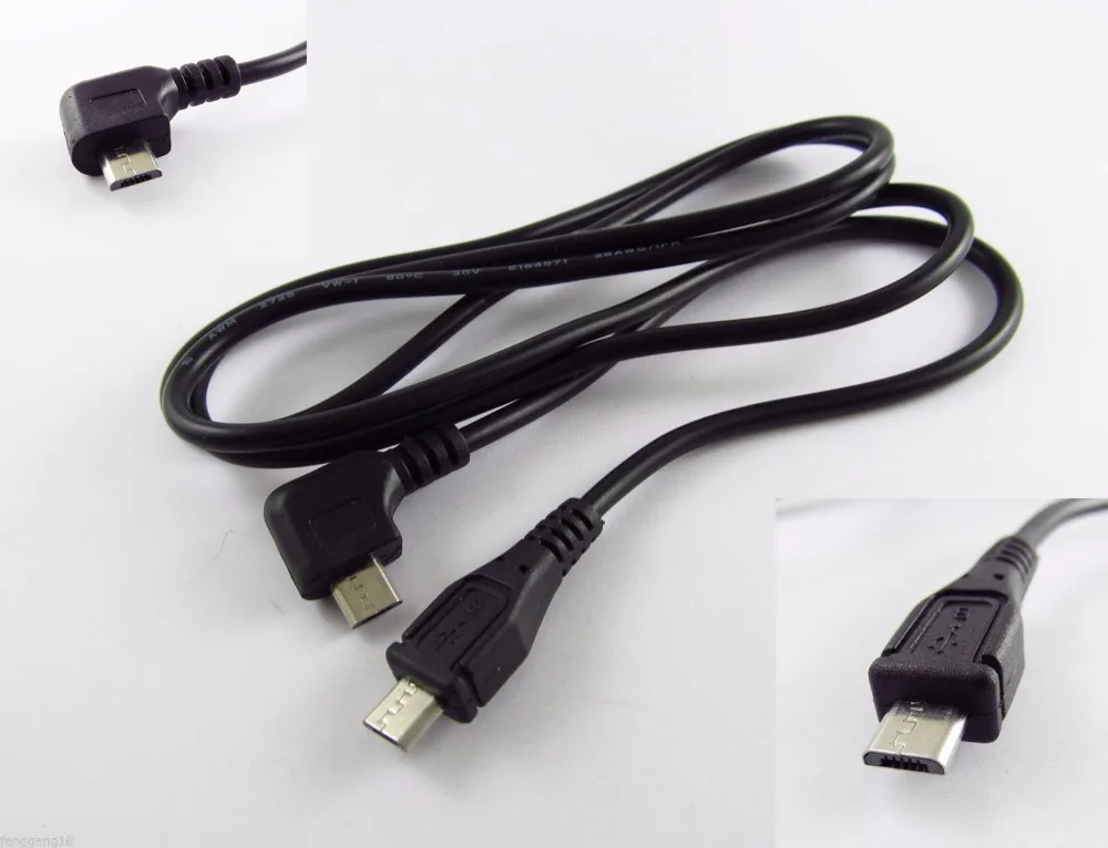 10 قطع مايكرو 5 دبوس موصل usb ذكر زاوية الحق إلى مايكرو usb تمديد كابل الحبل 1 متر
