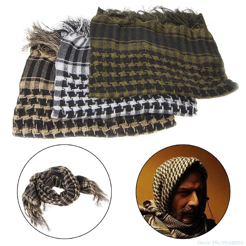 Военный тактический Keffiyeh Шарф в арабском стиле для охоты, велоспорта, шаль для головы, Армейский Камуфляж, Прямая поставка