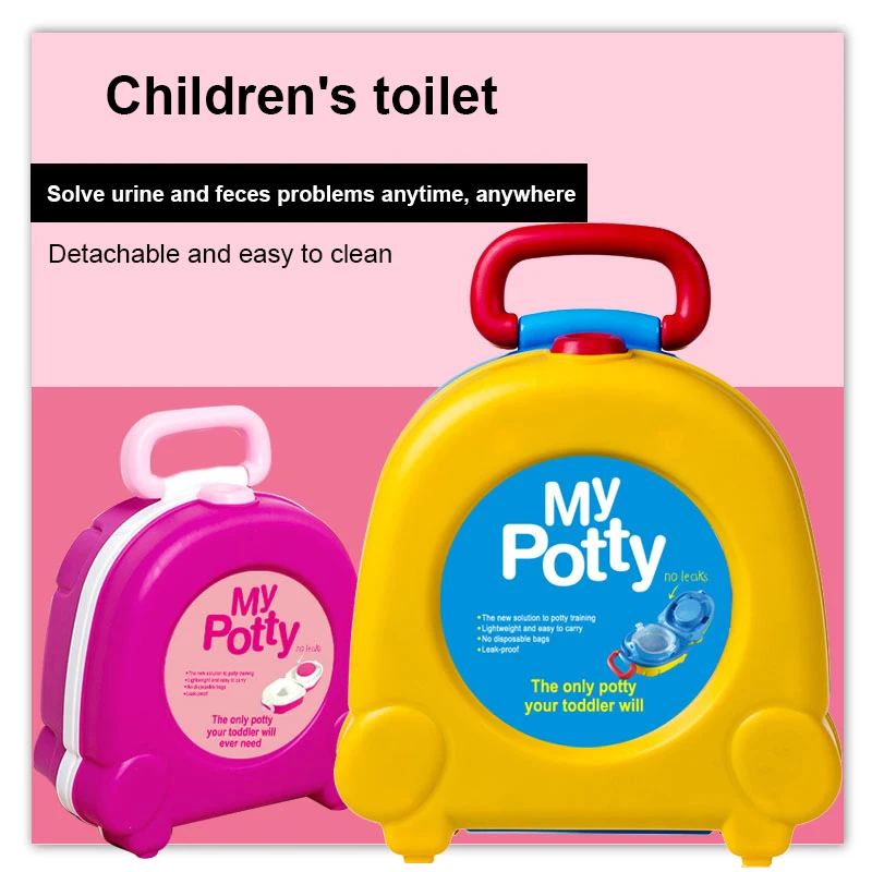 

New Arrival Baby Travel Potty Seat Kids Children 2 in1 Portable Toilet Seat For Outdoor Travel Children's toilet urinal Training
